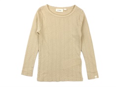 Lil Atelier top warm sand hulmønster